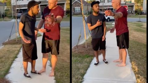 VIDEO: “Viniste al vecindario equivocado, hijo de..." sargento del Ejército agrede a joven afroamericano