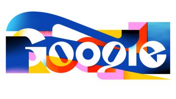 Doodle de Google que celebra la letra "Ñ" este 23 de abril.