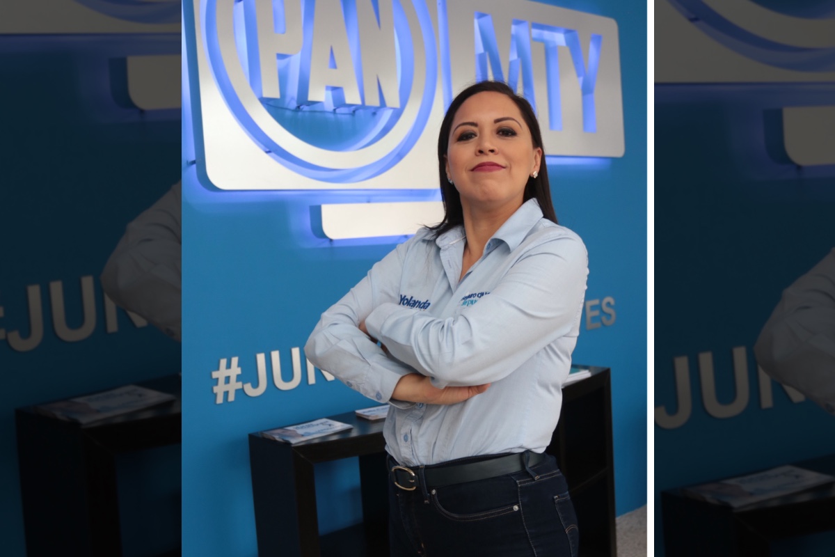 Yolanda Cantú, candidata del partido de derecha Acción Nacional (PAN) a alcaldía de Monterrey.