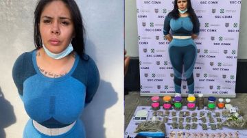 Cae novia narco, la detuvieron con varias dosis de marihuana y hasta báscula
