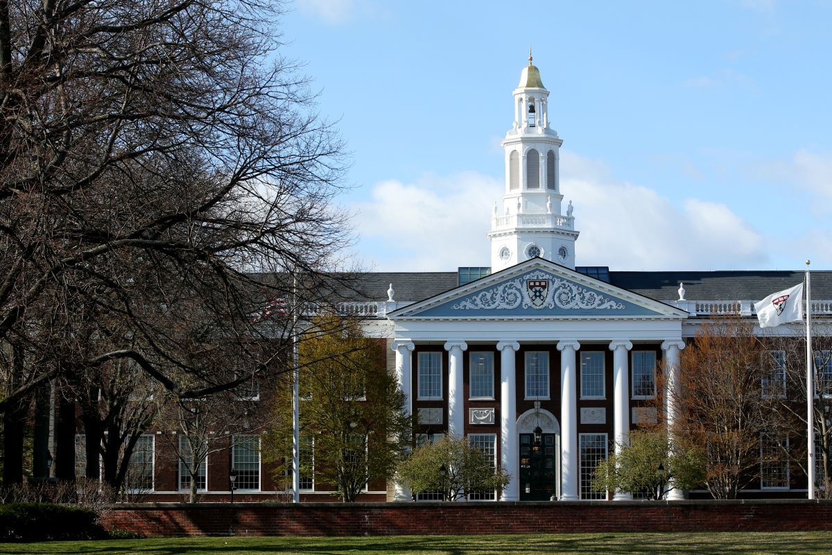 Vista general del campus de la Universidad de Harvard.