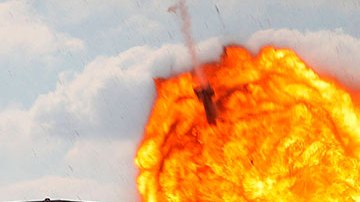 Bombardeo ciudad de Gaza