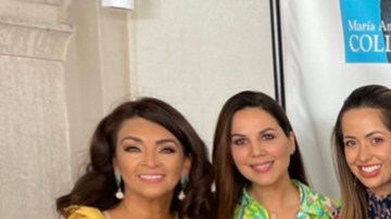 María Antonieta Collins junto a sus colegas