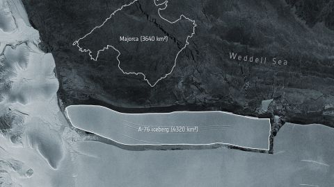 El iceberg más grande del mundo se separó de la Antártida