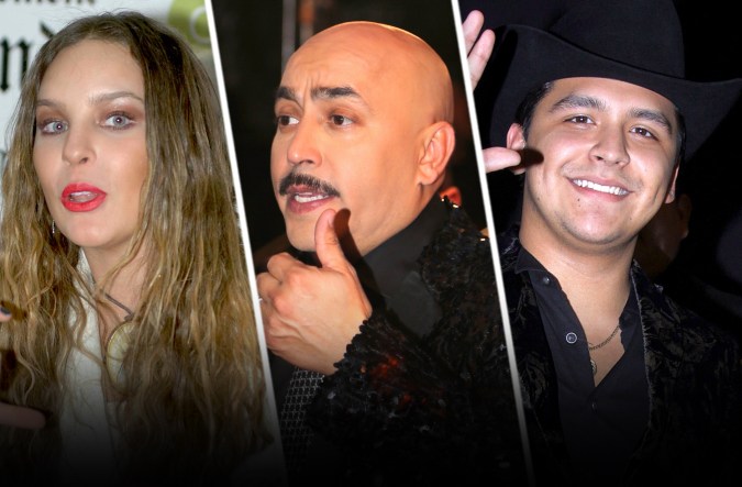 Belinda, Lupillo Rivera y Christian Nodal