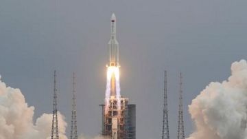 El cohete chino fue lanzado la semana pasada.