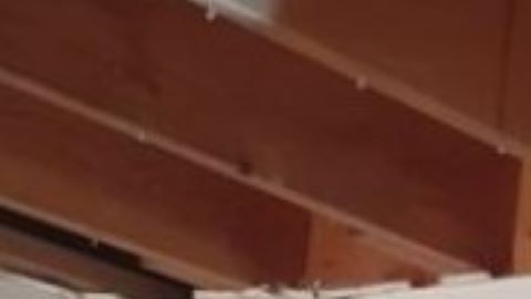 Los daños en la habitación.
