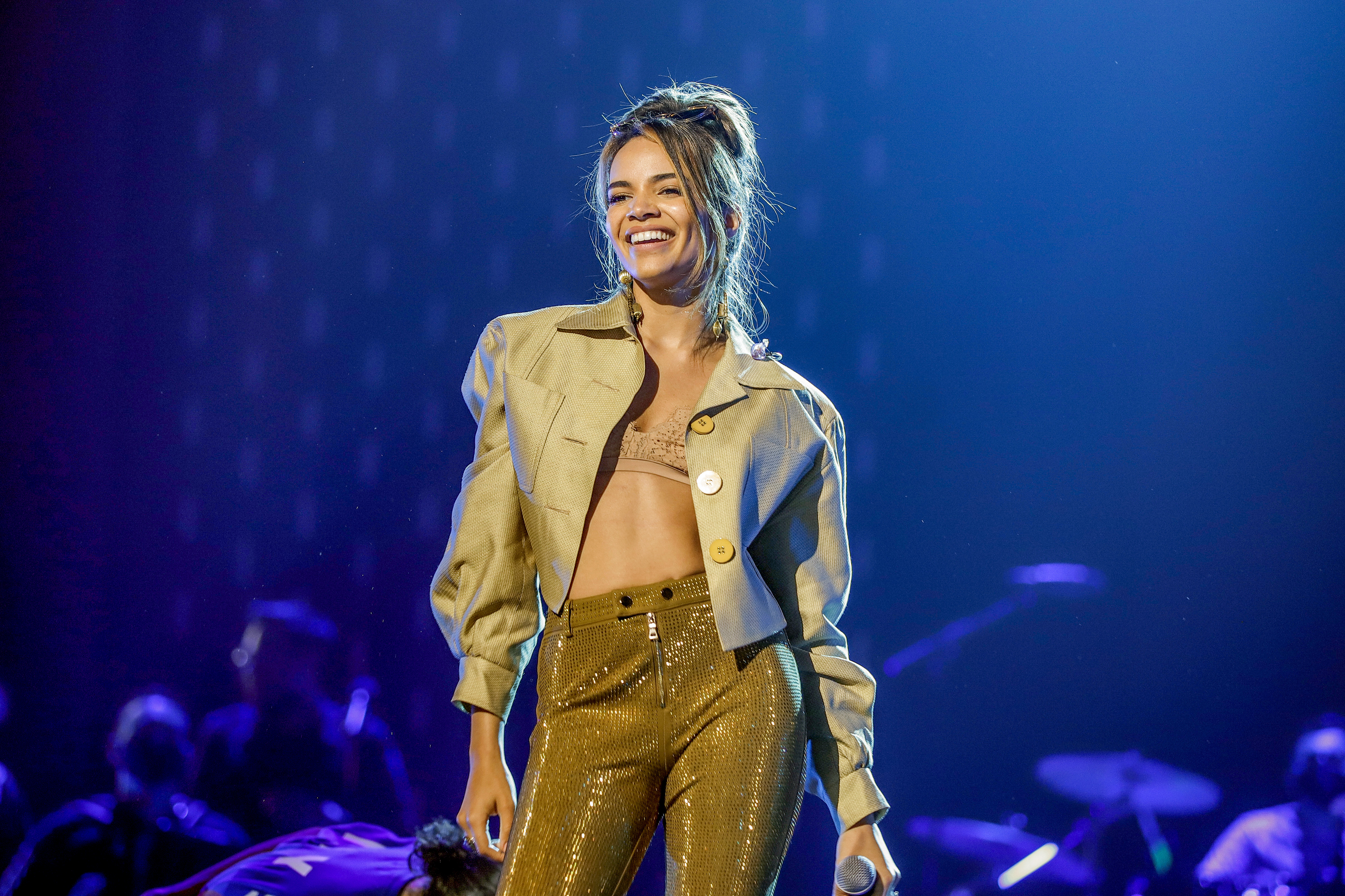 Leslie Grace en los ensayos del Latin GRAMMY Celebra Ellas y Su Música