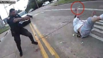 Captura del video del incidente en Houston.
