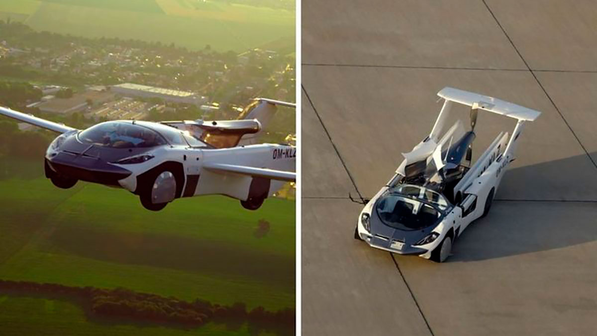 El auto volador que completó un vuelo de prueba entre dos aeropuertos