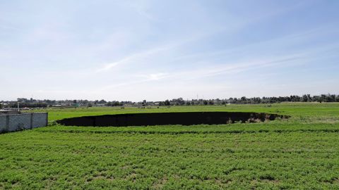 Socavón en Puebla