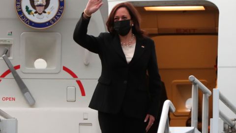 Kamala Harris, abandonó este martes la Ciudad de México.