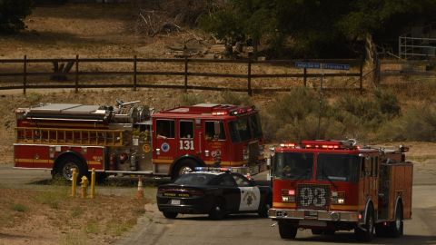 Incendio en Acton, California