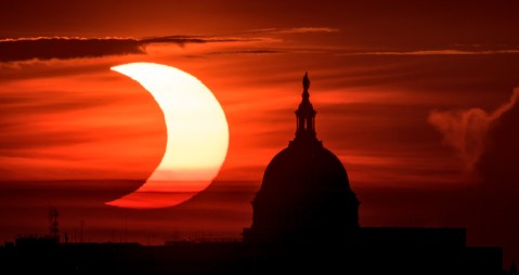 La mayor parte del hemisferio norte solo vio un Sol al que le faltaba un pedazo.