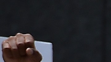 Manifestantes conmemoran el Día de la liberación con una marcha en Washington D.C. en 2020.