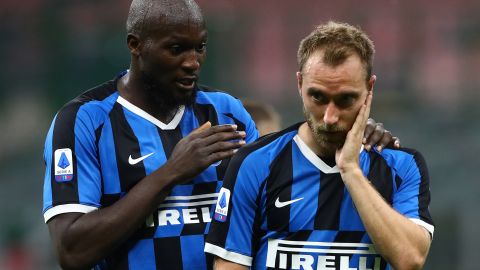 Lukaku y Eriksen son compañeros de equipo en el Inter de Milán.