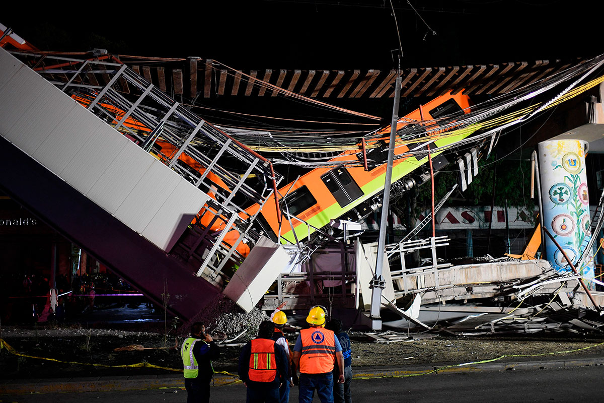 Falla En La Estructura De La Línea 12 Del Metro De La Ciudad De México