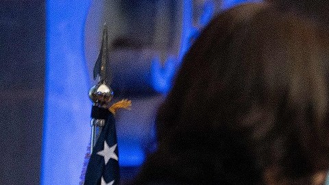 La vicepresidenta Kamala Harris y el presidente de Guatemala, Alejandro Giammattei.