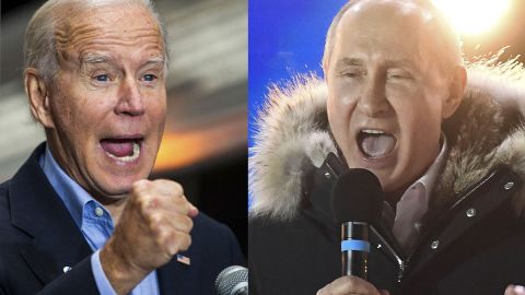 Joe Biden y Vladimir Putin