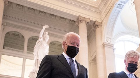 Joe Biden y el Rey Felipe de Bélgica