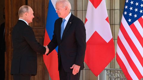 Joe Biden y Vladimir Putin en Ginebra Suiza