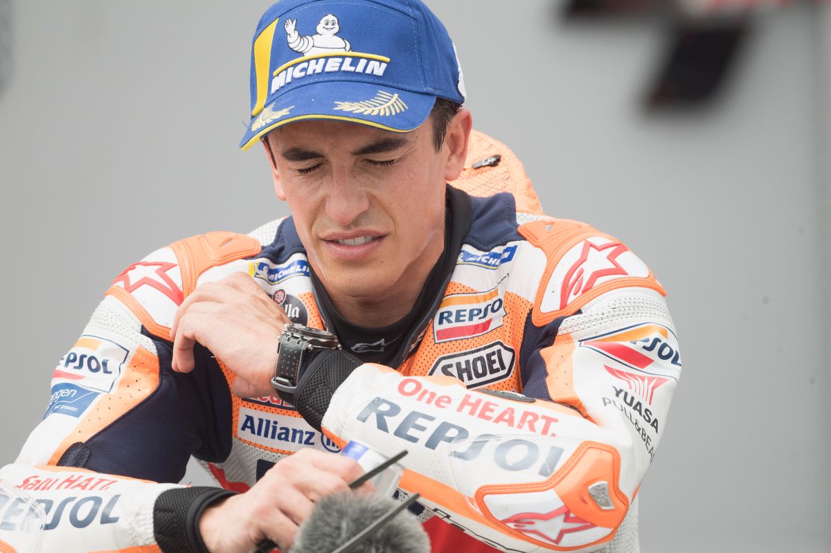  Marc Márquez voló por los aires tras perder el control de su motocicleta