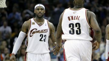 Shaquille O'Neal y LeBron James