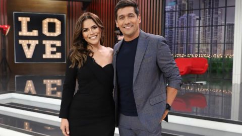 Karina Banda junto a Rafael Araneda