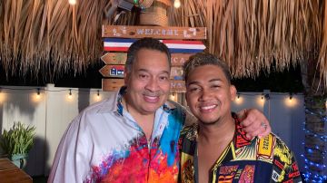 Tito Nieves y David Kada en Orlando durante la grabación de 'Fiesta', el nuevo tema de Tito. Foto: Cortesía