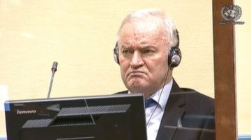 Ratko Mladic escuchó el veredicto este martes en el tribunal.