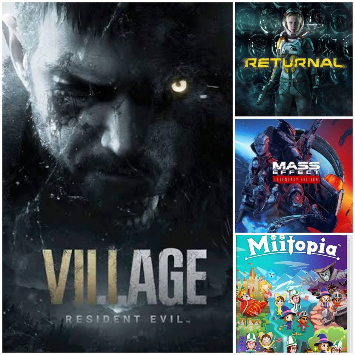 Review: Resident Evil Village, Returnal, Mass Effect Legendary Edition and Miitopia