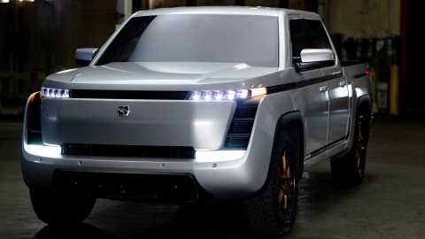Primer plano de la camioneta Endurance de Lordstown Motors