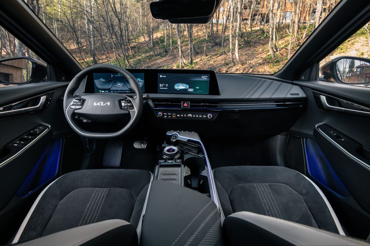 Foto del interior del Kia EV6