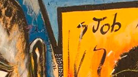 Un mural recuerda a Maseko en su ciudad natal de Springs.