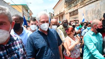 Protestas en Cuba presidente Díaz Canel
