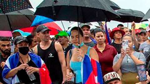 Protestas Cuba en Miami