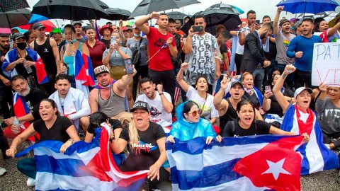 Protestas Cuba en Miami