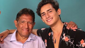 Juan Osorio y su hijo Emilio.