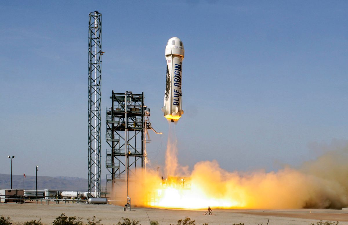 Foto del New Shepard, el cohete creado por Blue Origin