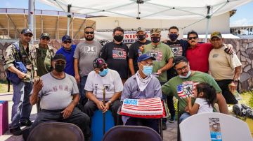 Los veteranos se reunieron el 4 de julio para celebrar la independencia de EE.UU.
