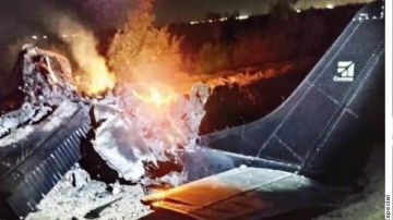 FOTOS: Narcoavioneta se incendia, queda hecha chatarra y mueren sus dos tripulantes