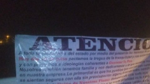 FOTOS: Narcos del Cártel del Golfo anuncian tregua con narcomantas en la frontera