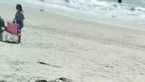 Gabby Solano a su llegada a Tijuana, tras ser deportada. (Cortesía)