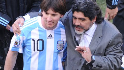 Messi y Maradona