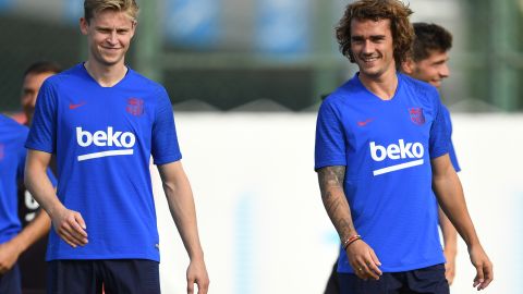 Entrenamiento pre-temporada FC Barcelona.