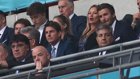 David Beckham, Gianni Infantino y Tom Cruise compartieron palco en el evento.