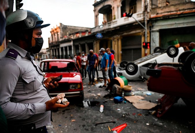 Cuba vivió una jornada histórica de protestas en julio de 2021.