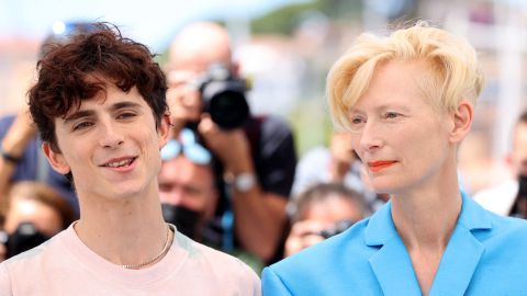 Timothée Chalamet y Tilda Swinton se convierten en los nuevos favoritos de la alfombra roja de Cannes