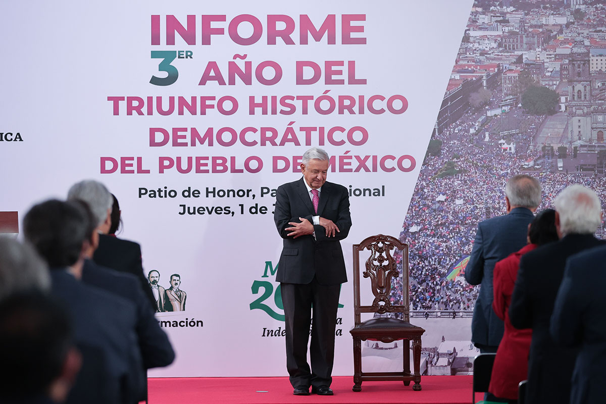 AMLO informe tercer año triunfo electoral