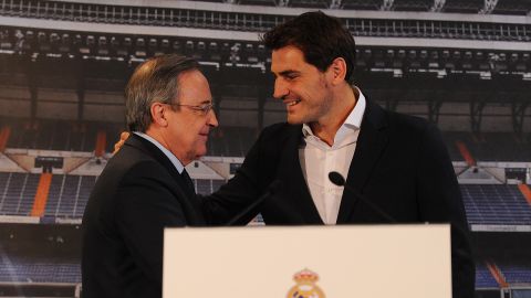 Casillas y Florentino Pérez